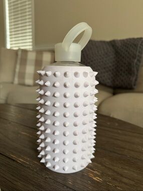 BKR Glass Water Bottle Spiked London (Light Pink) Large 32oz